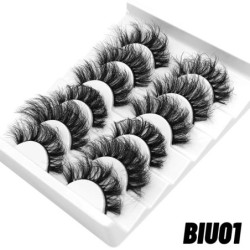 GROINNEYA műszempillák macskaszem bolyhos műszempillák 8D Wispy Lashes 5/6 páros csomag drámai hosszú, vastag volumen szempillák