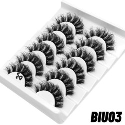 GROINNEYA műszempillák macskaszem bolyhos műszempillák 8D Wispy Lashes 5/6 páros csomag drámai hosszú, vastag volumen szempillák