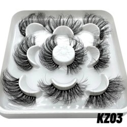 GROINNEYA műszempillák macskaszem bolyhos műszempillák 8D Wispy Lashes 5/6 páros csomag drámai hosszú, vastag volumen szempillák