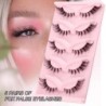 5 pár műszempilla Cat Eye természetes kúpos félszempilla Rókaszem Szárnyas macskaszem Mink szempilla meghosszabbító smink