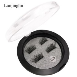 1 pár Mágneses szempilla Puha természetes haj Mink Lashes 3D Mink Fake Lash Dramatic EyeLashes Smink eszköz hosszabbító műszempi