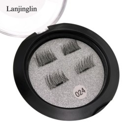 1 pár Mágneses szempilla Puha természetes haj Mink Lashes 3D Mink Fake Lash Dramatic EyeLashes Smink eszköz hosszabbító műszempi