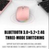 Táblatelefon Számítógép Bluetooth vezeték nélküli egér töltés Luminous 2.4G USB vezeték nélküli egér hordozható egér