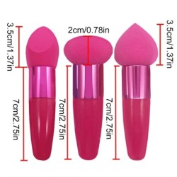 3 db/Szett Kozmetikai Puff Alapozó Púder Sminkecset Női Arc BB Krém Korrektor Applikátor Professzionális Beauty Make Up Tools