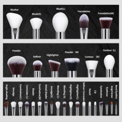 30 db professzionális sminkecset készlet Cosmetic Beauty Tools alapozó szemhéjfesték korrektor keverék ecsetek bolyhos sörtéjű p