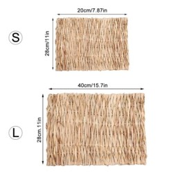 Szalmával szőtt kisállat rágószőnyeg alátét kisállatházi ketrec-tartozékok hörcsögnyúl csincsilla tengerimalac kisállat termékek