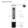 TDS Meter 0-9990ppm Digital PH Meter 0.01 PH High Precision Pen Water Tester TDS&PH Meter 0-14 PH LCD PPM Tester Aquarium Filter