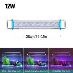 Szupervékony LED-ek akváriumi világítás vízinövény-világító 18-75 cm-es, kihúzható vízálló kapcsos lámpán akváriumhoz