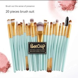 20 db-os sminkecset készlet szemhéjfesték ecsetkészlet alapozó ecset Beauty Tools Szuperpuha mesterséges szálak teljes készlet