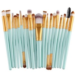 20 db-os sminkecset készlet szemhéjfesték ecsetkészlet alapozó ecset Beauty Tools Szuperpuha mesterséges szálak teljes készlet