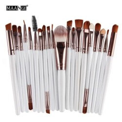 20 db-os sminkecset készlet szemhéjfesték ecsetkészlet alapozó ecset Beauty Tools Szuperpuha mesterséges szálak teljes készlet