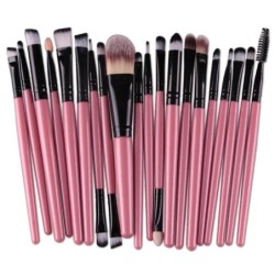 20 db-os sminkecset készlet szemhéjfesték ecsetkészlet alapozó ecset Beauty Tools Szuperpuha mesterséges szálak teljes készlet