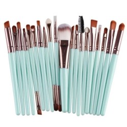 20 db-os sminkecset készlet szemhéjfesték ecsetkészlet alapozó ecset Beauty Tools Szuperpuha mesterséges szálak teljes készlet