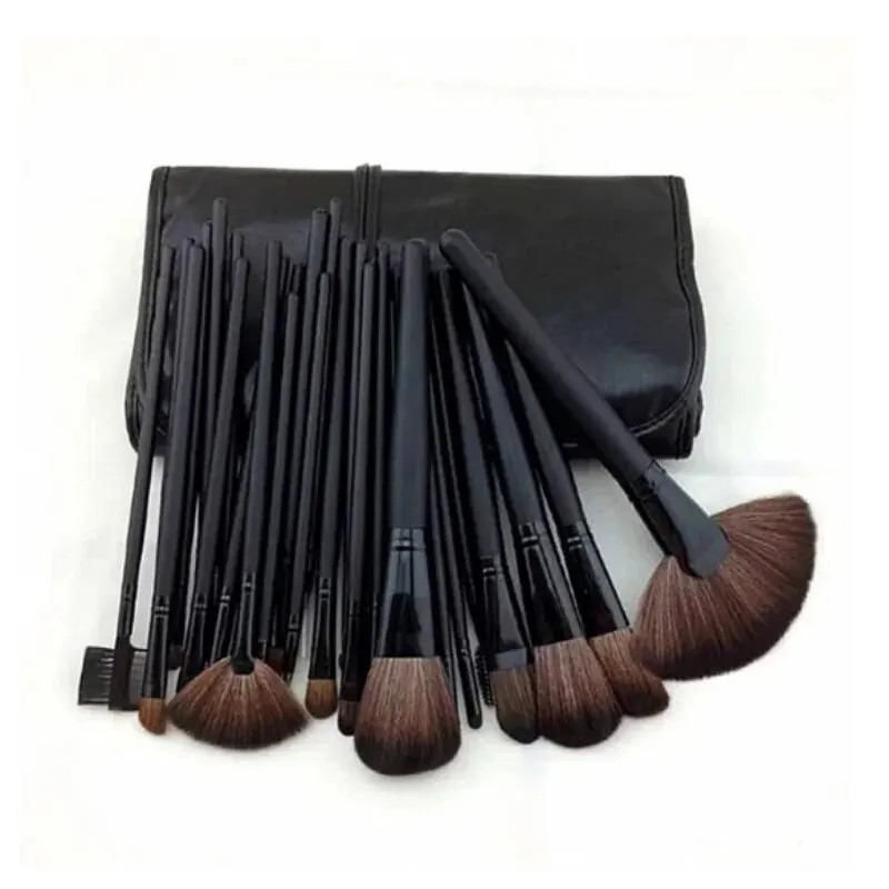 24db sminkecset készlet Beauty Tools Black Log Color Erős púder megragadó Power Professzionális sminkecset készlet