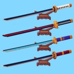 Szamuráj kard építőkockák Ninja Penge Katana Japán Anime Pillangó Nichirin Kés Tégla Gyermek Játékok Felnőtteknek