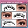 GROINNEYA Cat Eye Lashes Faux Mink Szempilla Természetes hosszú Szárnyas Vég Szem Megnyújtott Szempilla Faux Cils Szempilla Hoss