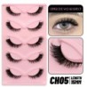 GROINNEYA Cat Eye Lashes Faux Mink Szempilla Természetes hosszú Szárnyas Vég Szem Megnyújtott Szempilla Faux Cils Szempilla Hoss