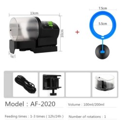 Digitális automata automatikus tartályos haletető akváriumi halakkal Etetés időzítő Automatikus kézi kisállat etető LCD etetőgép