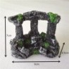 Akváriumi akvárium Square Rome Stone Pillars Resin Manual Stone Dekoráció Retro tereprendezés akváriumi akváriumhoz 1db