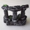 Akváriumi akvárium Square Rome Stone Pillars Resin Manual Stone Dekoráció Retro tereprendezés akváriumi akváriumhoz 1db