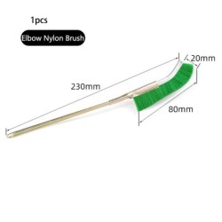 13 cm-es acél drótkefe akváriumi algák tisztító kefe Nylon kefe Akváriumtisztító akváriumfolttisztító eszközök Tartozékok 3db