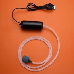 Csendes Oxigenator Kis oxigénszivattyú Hordozható Mini USB töltő akvárium oxigénszivattyú Haltenyésztési akváriumi kellékek