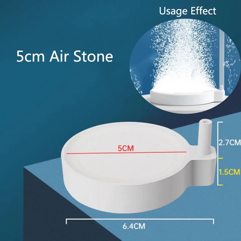 1db 35/50/80 mm-es akváriumi akvárium levegőköves oxigén levegőztető légbuborékos tószivattyú hidroponikus oxigéntartozékok nagy