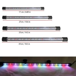 Többszínű, 17-47 cm-es akváriumi LED-es világítás, merülőhangoló lámpa, USB vízálló akvárium dekoratív növénytermesztési fénytar