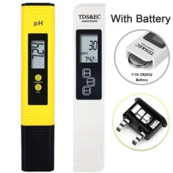 PH Meter & TDS Meter Digital Water Quality Tester 0-14 PH Meter Tester 0-9990PPM TDS&EC LCD Water Purity PPM Aquarium Filter