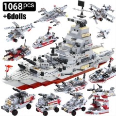 STEM építőkészlet játék 1068db Építőipari Cruiser Ocean Ship építőjáték 6 éves korig fiúknak 25 modell mérnöki