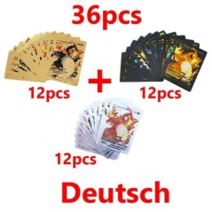 81-36 db Pokémon Kártya Német Spanyol Francia Angol Vmax GX Energy Card Pikachu Ritka Gyűjtemény Battle Trainer Fiúk Ajándék Ját