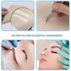 5db Permanens Smink Tetoválás Szemöldök Latex Gumi Gyakorló Skin PMU Tattoo Training Learning Eyebrow Inkless Microblading Skin