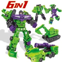 Átalakulás 6 az 1-ben MINI Devastator 22 cm-es Akciófigura Robot Műanyag Játékok LEGJOBB AJÁNDÉK Gyermek Gyerek Új