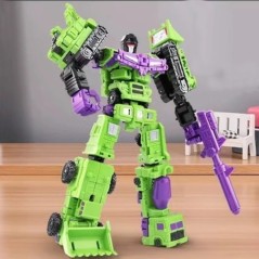 Átalakulás 6 az 1-ben MINI Devastator 22 cm-es Akciófigura Robot Műanyag Játékok LEGJOBB AJÁNDÉK Gyermek Gyerek Új