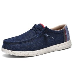 Canvas Férfi Cipők Új Férfi Loafer Könnyű, Puha Talp, Légáteresztő Slip-On Sétáló Alkalmi Férfi Cipők Nagy méret 40-47