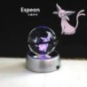 Pokémon Crystal Ball 3D játékok Snorlax Mewtwo Pikachu figurák Pokémon gravírozású modell LED fényalappal Gyerekeknek ajándék gy