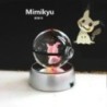 Pokémon Crystal Ball 3D játékok Snorlax Mewtwo Pikachu figurák Pokémon gravírozású modell LED fényalappal Gyerekeknek ajándék gy