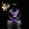 Pokémon Crystal Ball 3D játékok Snorlax Mewtwo Pikachu figurák Pokémon gravírozású modell LED fényalappal Gyerekeknek ajándék gy