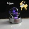 Pokémon Crystal Ball 3D játékok Snorlax Mewtwo Pikachu figurák Pokémon gravírozású modell LED fényalappal Gyerekeknek ajándék gy