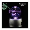 Pokémon Crystal Ball 3D játékok Snorlax Mewtwo Pikachu figurák Pokémon gravírozású modell LED fényalappal Gyerekeknek ajándék gy