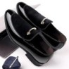 Férfi Cipők Party Fekete Patent Cipő Férfi Elegáns Olasz Cipők Férfi Slip on Loafers Férfi Plus Size Point orrú bársonycipő