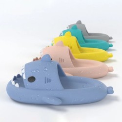 Shark Slides Női papucsok Férfi papucsok Otthon Pár Gyerek Fürdőszoba Lapos Cipők Szabadtéri Strand Vicces szandálok Férfi Papuc