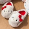 Sanrio plüss papucs Hello Kittys Kawaii aranyos diák ősz tél hálószoba puha párnázott plüss hálószoba felnőtt cipők lányoknak ka