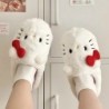 Sanrio plüss papucs Hello Kittys Kawaii aranyos diák ősz tél hálószoba puha párnázott plüss hálószoba felnőtt cipők lányoknak ka