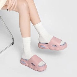 Comwarm Platform Puha Eva Papucsok Női Férfi Divatos Flip Flop Unisex Otthoni Cipők Fürdőszoba Csúszásmentes Csúszások Beltéri k