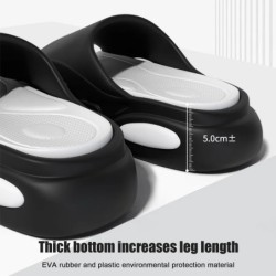 Comwarm Platform Puha Eva Papucsok Női Férfi Divatos Flip Flop Unisex Otthoni Cipők Fürdőszoba Csúszásmentes Csúszások Beltéri k