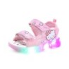 2024 nyár Új baba Led Light Lányszandál Aranyos Hello Kitty Gyerek Alkalmi Cipők Csúszásgátló Gyerek Strandcipők Szabadtéri Cipő