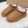 Új Téli Retro Női Hó Meleg Velúr Bőr Lazy Loafers Csizmák Cipők Női Hölgy Női Cipők