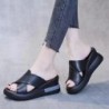 2022 nyári Wedge Platform Szandálok Divat Retro Romen Strandcipők Női Alkalmi Peep Toe Puha Kényelmes Sandalias De Mujer