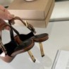 Eilyken Street Style Szexi hegyes orrú fém csatszíj női szandálok slingback magassarkú női cipők